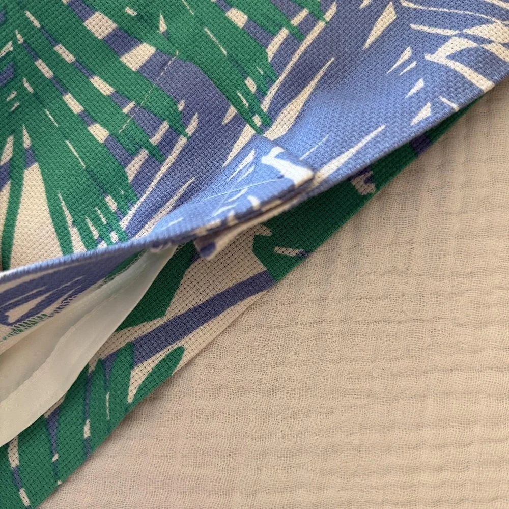 LOFT Petites Tropical Palm Leaf Pencil Skirt 00P Coastal‎ Resort Preppy Tropical
